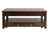 Ballwin Dark Cherry Lift Top Cocktail Table - Ornate Home