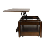 Ballwin Dark Cherry Lift Top Cocktail Table - Ornate Home