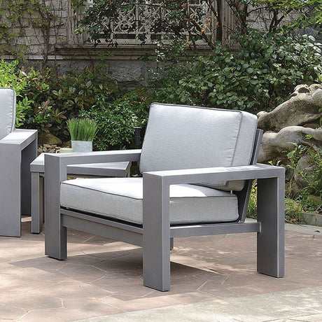 Ballyshannon Gray Outdoor Arm Chair (Set of 2) - Ornate Home