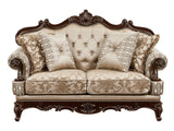 Balthasar Brown Loveseat - Ornate Home