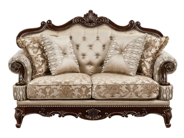 Balthasar Brown Loveseat - Ornate Home