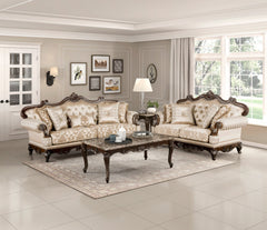 Balthasar Brown Loveseat - Ornate Home