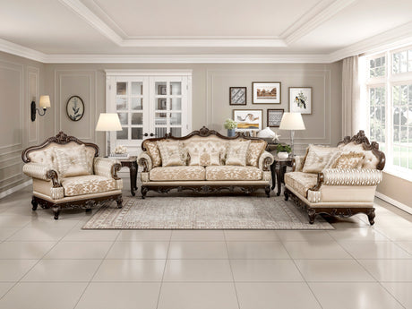Balthasar Brown Loveseat - Ornate Home