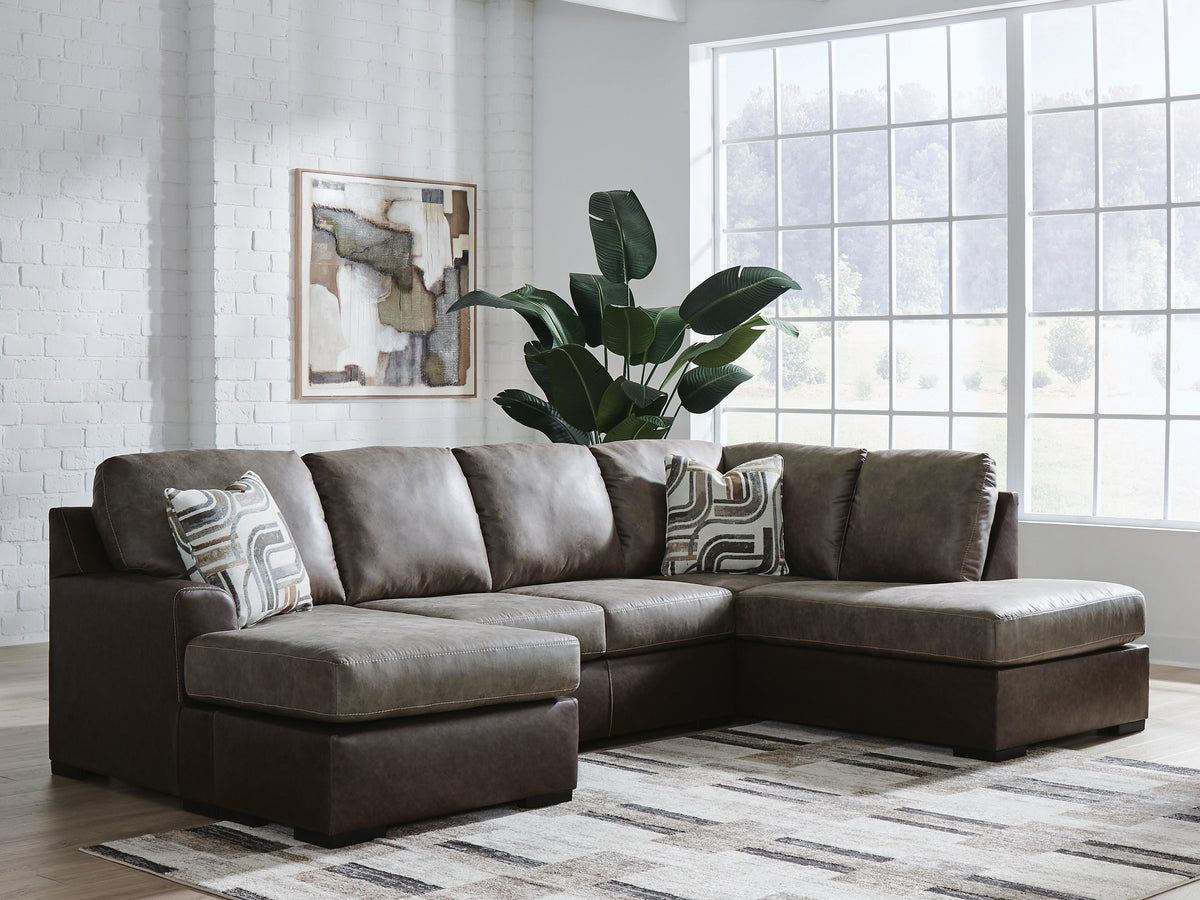 Baltic-Park Fossil 2-Piece Sleeper Sectional with Right-Arm Facing Chaise - Ornate Home
