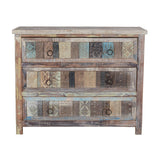 Baltim Butterwood Blend 3 Drawer Cabinet - Ornate Home