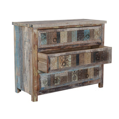 Baltim Butterwood Blend 3 Drawer Cabinet - Ornate Home