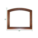 Baltimore Dark Walnut Bedroom Mirror - Ornate Home