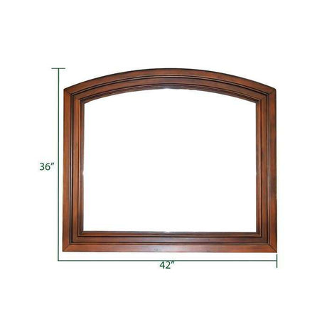 Baltimore Dark Walnut Bedroom Mirror - Ornate Home