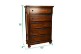 Baltimore Dark Walnut Chest - Ornate Home