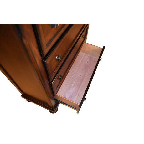 Baltimore Dark Walnut King Storage Bedroom Set / 5pc - Ornate Home