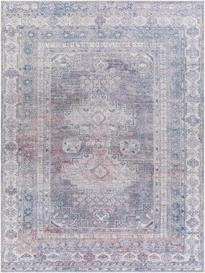 Baltinglass Gray Washable Rug - Clearance - Ornate Home
