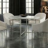 Balvi Gunmetal Round Dining Table - Ornate Home