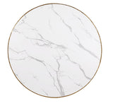 Balvi Matte Gold Round Dining Table - Ornate Home