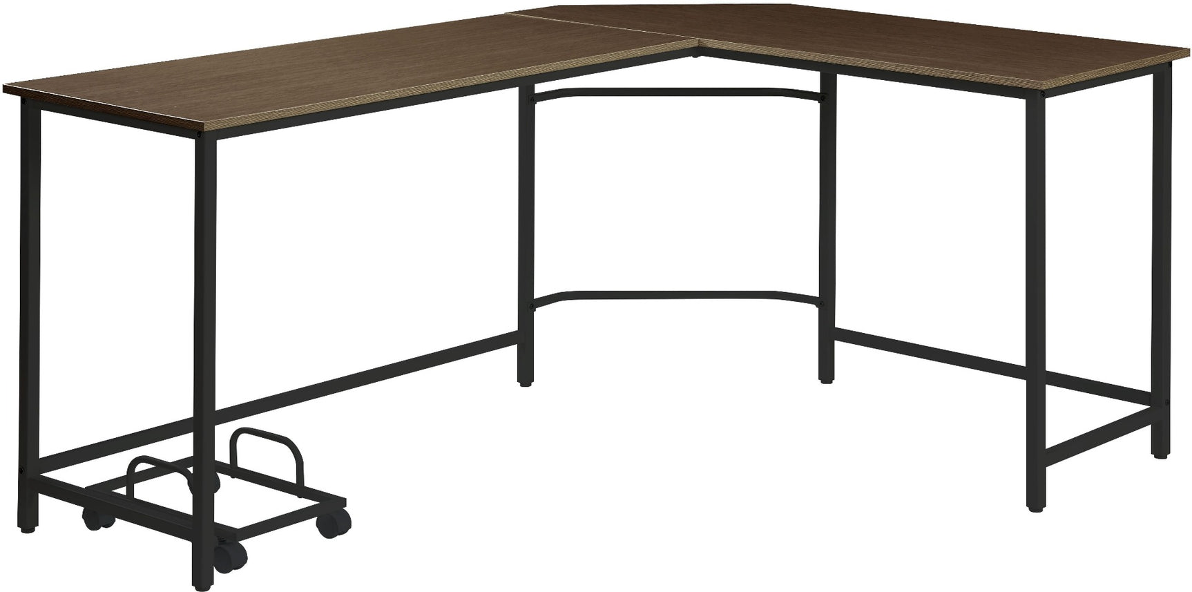 Bambina Oak/Black Computer Desk - Ornate Home