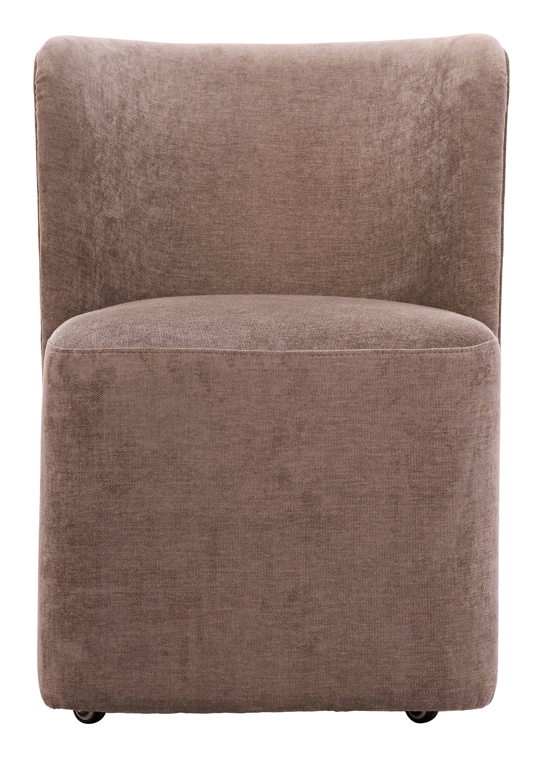 Bambun Taupe Dining Chair with Wheels