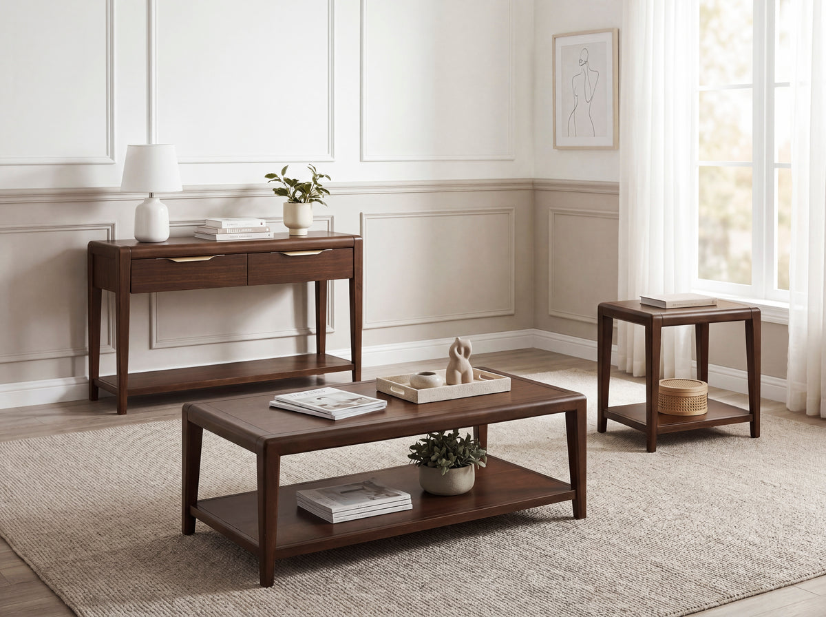 Bancroft Gray Sofa Table - Ornate Home