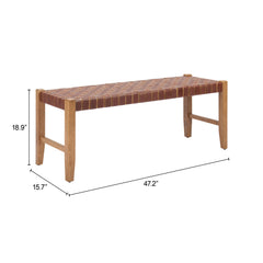 Bandani Brown Bench - Ornate Home