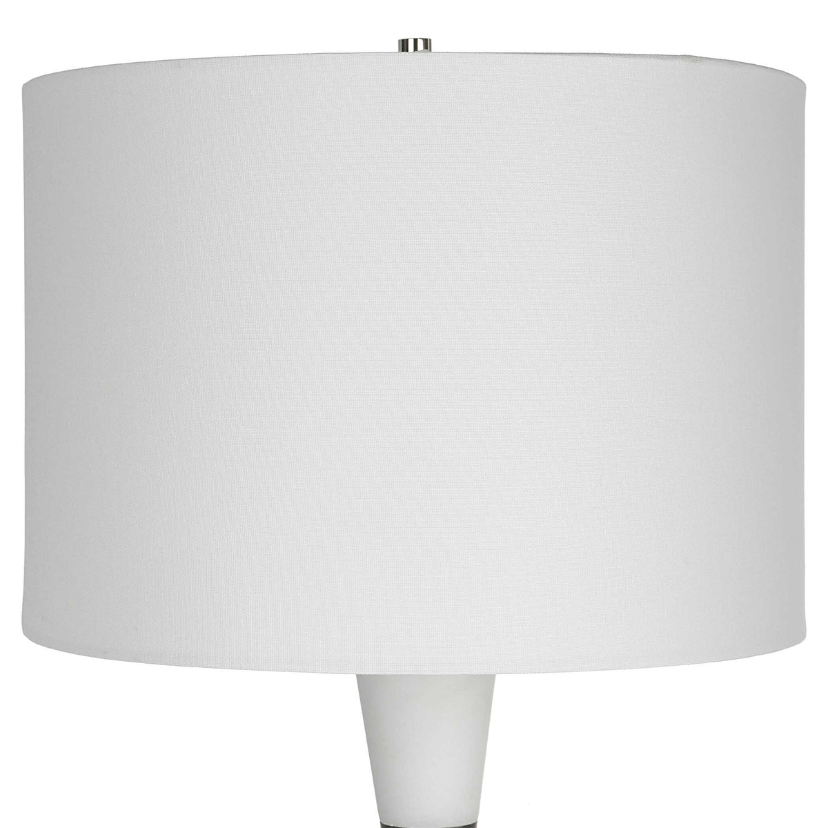 Bandeau Black/White Banded Stone Table Lamp - Ornate Home