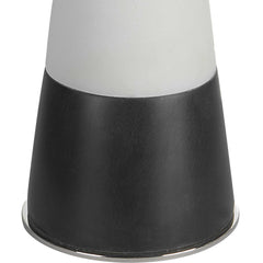 Bandeau Black/White Banded Stone Table Lamp - Ornate Home