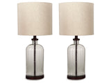 Bandile Clear/Bronze Table Lamp (Set of 2) (Online Special Price) - Ornate Home