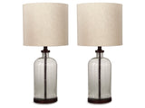 Bandile Clear/Bronze Table Lamp (Set of 2) - Ornate Home