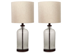 Bandile Clear/Bronze Table Lamp (Set of 2) - Ornate Home