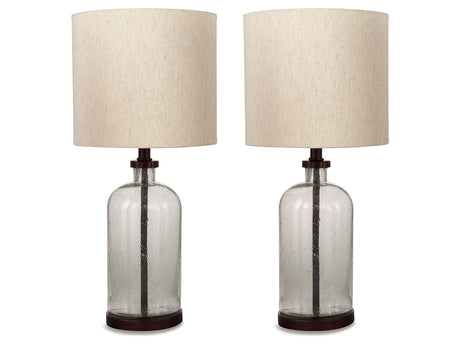 Bandile Clear/Bronze Table Lamp (Set of 2) - Ornate Home
