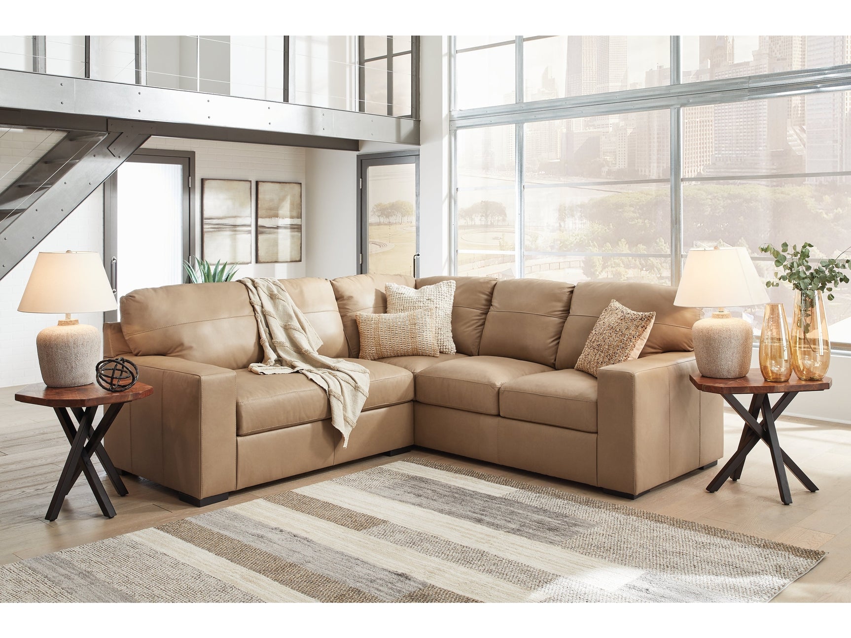 Bandon Toffee 2-pc Sectional - Ornate Home