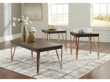 Bandyn Brown/Champagne Occasional Table Set (Set of 3) - Ornate Home