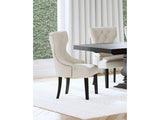 Baney Beige / Distressed Black Side Chair - Ornate Home