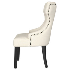 Baney Beige / Distressed Black Side Chair - Ornate Home