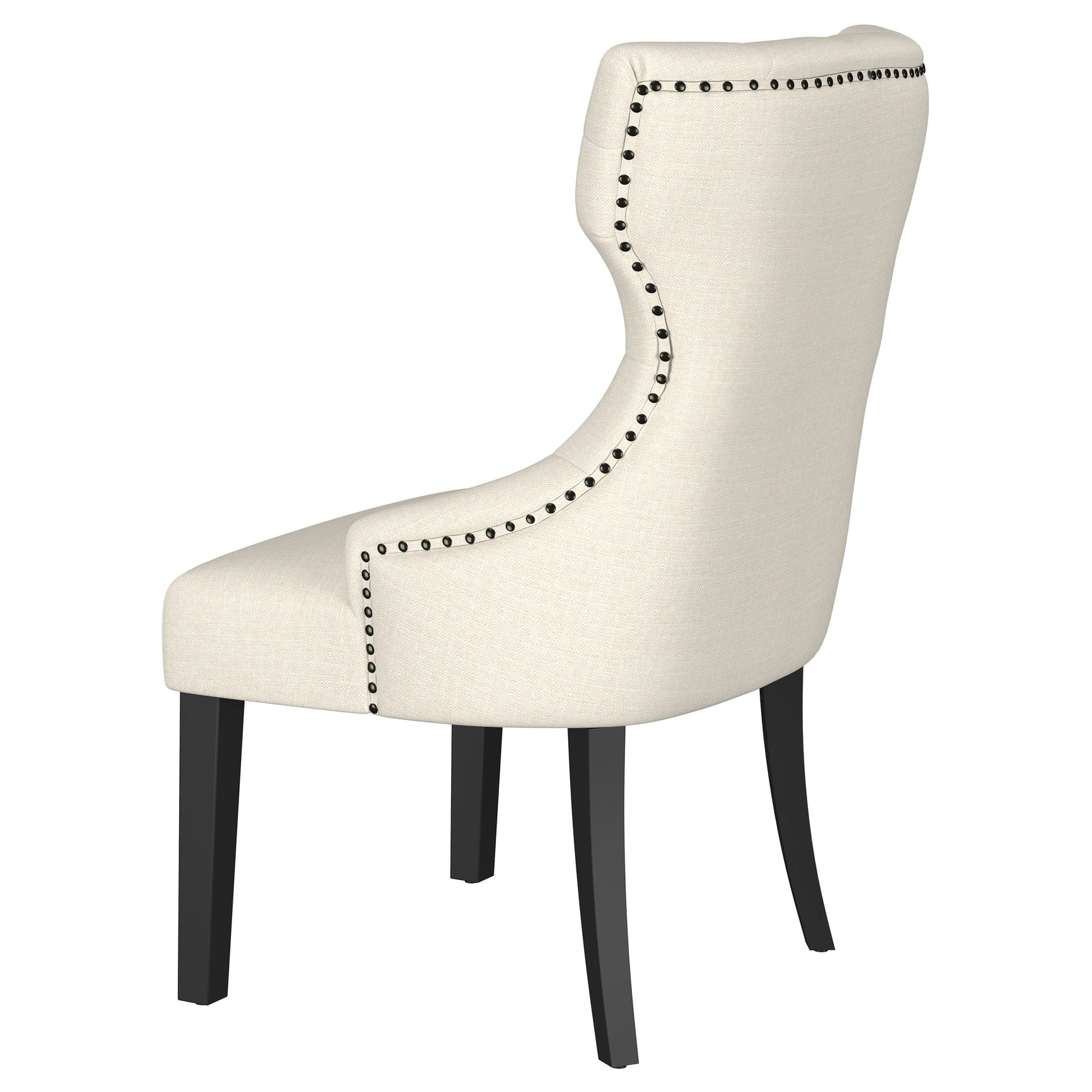 Baney Beige / Distressed Black Side Chair - Ornate Home