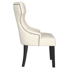 Baney Beige / Distressed Black Side Chair - Ornate Home
