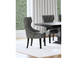 Baney Grey / Distressed Black Side Chair - Ornate Home