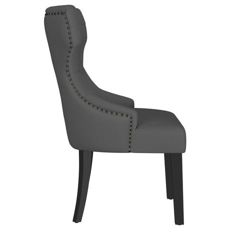 Baney Grey / Distressed Black Side Chair - Ornate Home