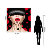 Bangin Tempered Glass w / Foil & Rhinestones Wall Art - Ornate Home