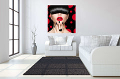 Bangin Tempered Glass w / Foil & Rhinestones Wall Art - Ornate Home