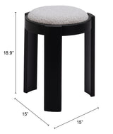 Banjul Misty Gray Ottoman - Ornate Home