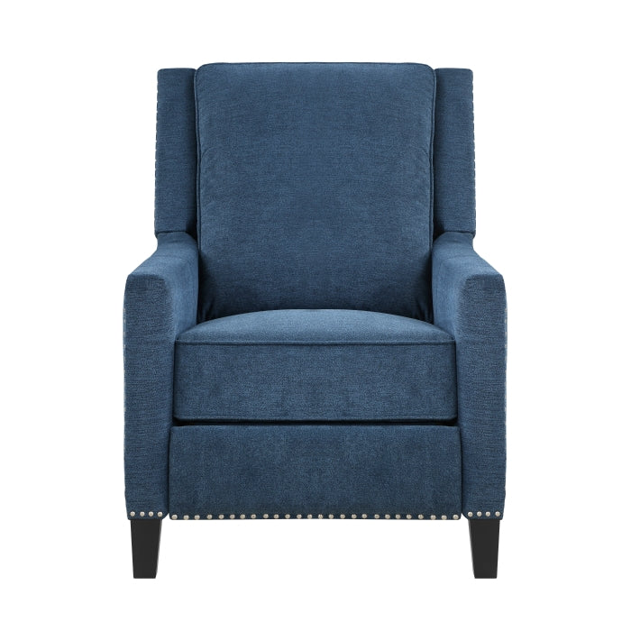 Banks Blue Reclining Chair - Ornate Home