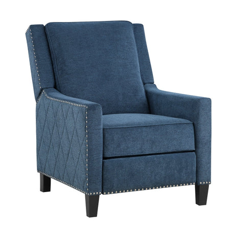Banks Blue Reclining Chair - Ornate Home