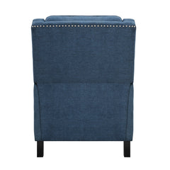 Banks Blue Reclining Chair - Ornate Home