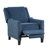 Banks Blue Reclining Chair - Ornate Home