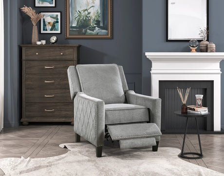 Banks Gray Reclining Chair - Ornate Home