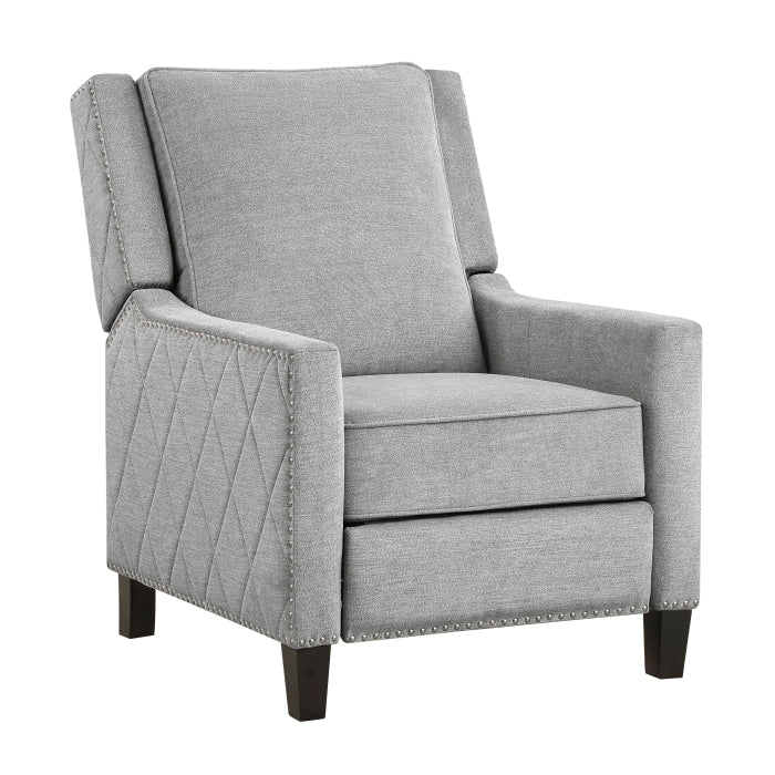 Banks Gray Reclining Chair - Ornate Home