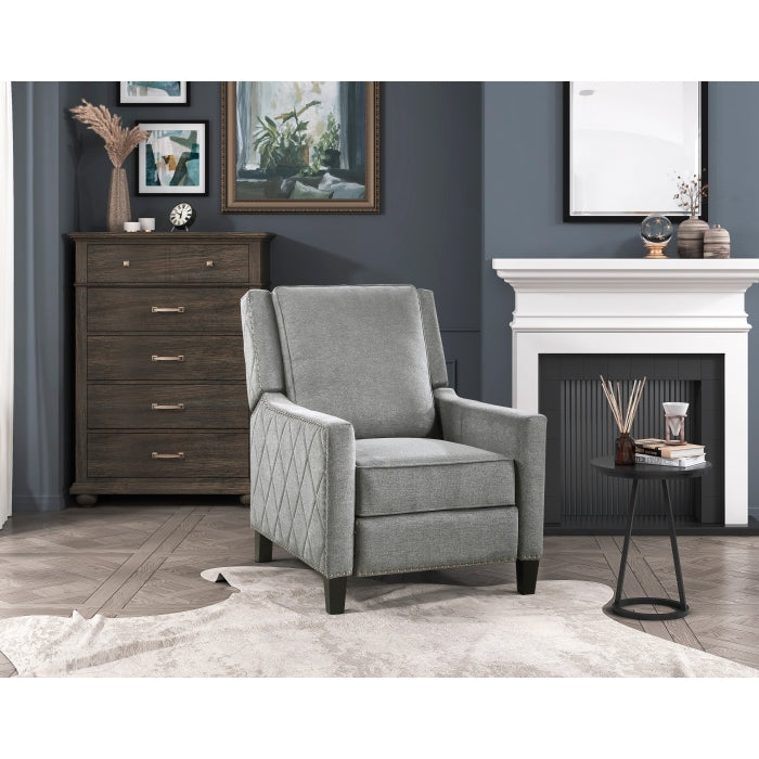Banks Gray Reclining Chair - Ornate Home