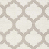 Banks Ivory/Gray Trellis Wool Rug - Clearance - Ornate Home