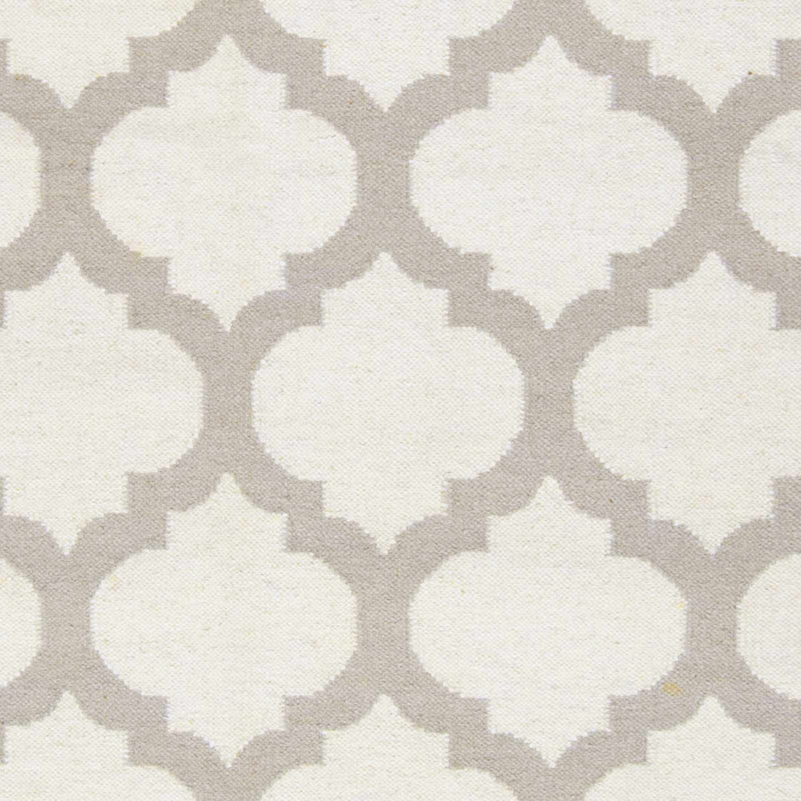 Banks Ivory/Gray Trellis Wool Rug - Clearance - Ornate Home