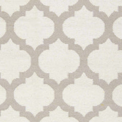 Banks Ivory/Gray Trellis Wool Rug - Clearance - Ornate Home