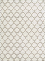 Banks Ivory/Gray Trellis Wool Rug - Clearance - Ornate Home