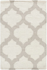 Banks Ivory/Gray Trellis Wool Rug - Clearance - Ornate Home